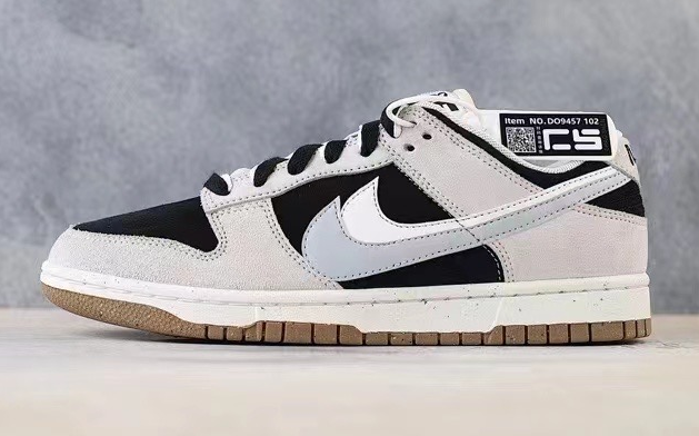Women's Dunk Low Gray Black Shoes 208